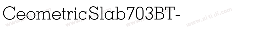 CeometricSlab703BT字体转换