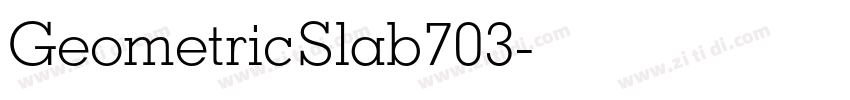 GeometricSlab703字体转换