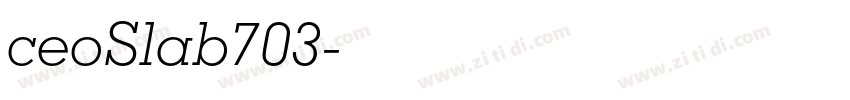 ceoSlab703字体转换