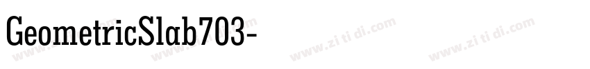 GeometricSlab703字体转换