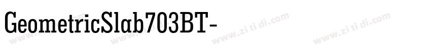 GeometricSlab703BT字体转换