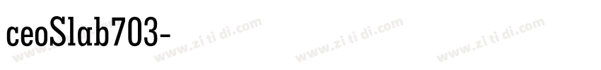 ceoSlab703字体转换