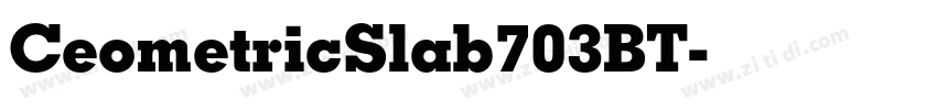 CeometricSlab703BT字体转换