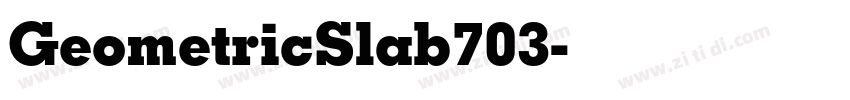 GeometricSlab703字体转换