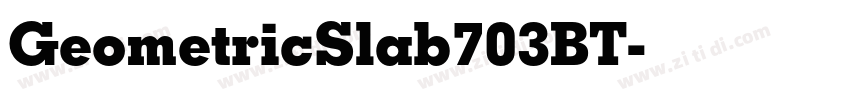 GeometricSlab703BT字体转换