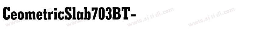 CeometricSlab703BT字体转换