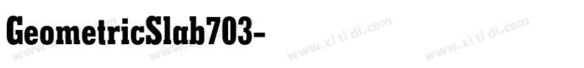 GeometricSlab703字体转换