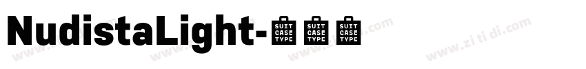 NudistaLight字体转换