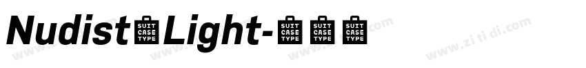 NudistaLight字体转换