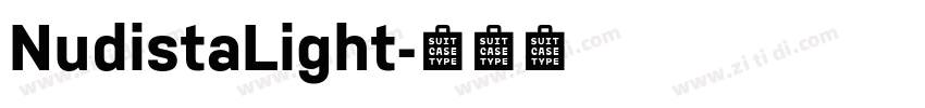 NudistaLight字体转换