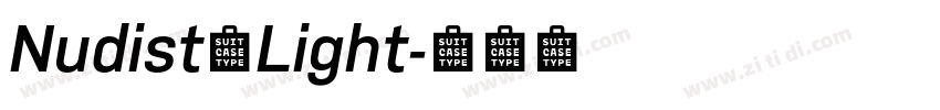 NudistaLight字体转换