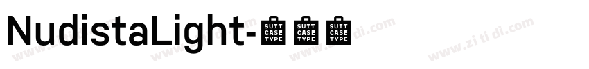 NudistaLight字体转换