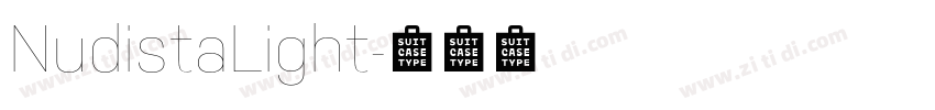 NudistaLight字体转换