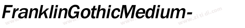 FranklinGothicMedium字体转换