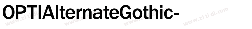 OPTIAlternateGothic字体转换