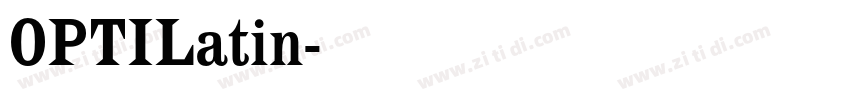 OPTILatin字体转换
