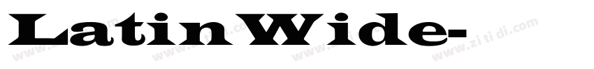 LatinWide字体转换