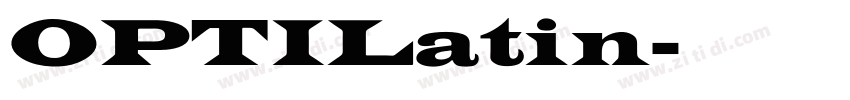 OPTILatin字体转换