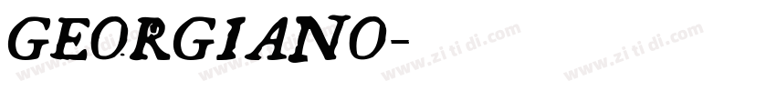 GEORGIANO字体转换