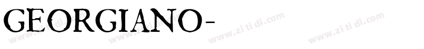 GEORGIANO字体转换
