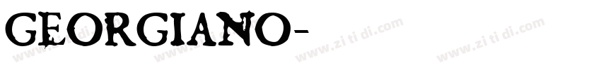 GEORGIANO字体转换