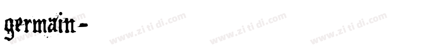germain字体转换
