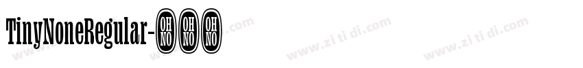 TinyNoneRegular字体转换