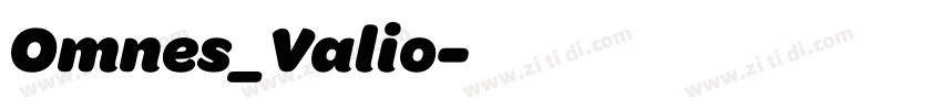 Omnes_Valio字体转换