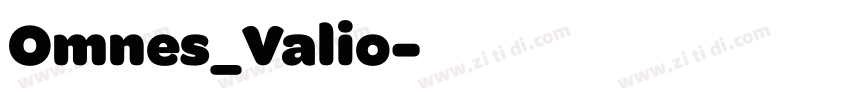 Omnes_Valio字体转换