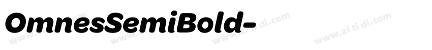 OmnesSemiBold字体转换