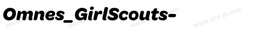 Omnes_GirlScouts字体转换