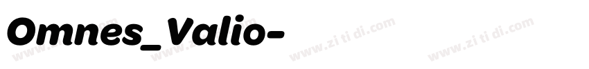 Omnes_Valio字体转换