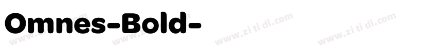Omnes-Bold字体转换