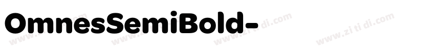 OmnesSemiBold字体转换