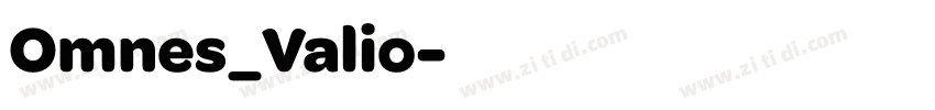 Omnes_Valio字体转换