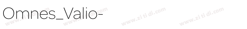 Omnes_Valio字体转换