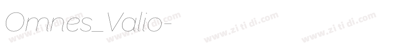 Omnes_Valio字体转换