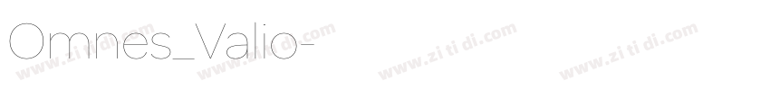 Omnes_Valio字体转换