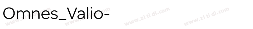 Omnes_Valio字体转换