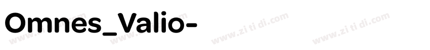 Omnes_Valio字体转换