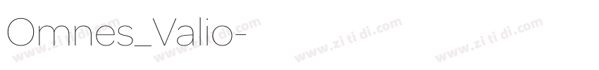 Omnes_Valio字体转换