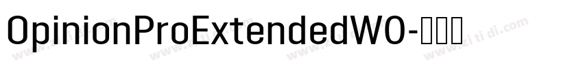 OpinionProExtendedW0字体转换