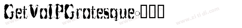 GetVoIPGrotesque字体转换