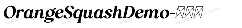 OrangeSquashDemo字体转换