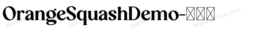 OrangeSquashDemo字体转换
