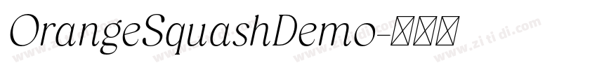 OrangeSquashDemo字体转换
