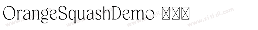 OrangeSquashDemo字体转换