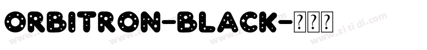 Orbitron-Black字体转换