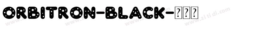 Orbitron-Black字体转换