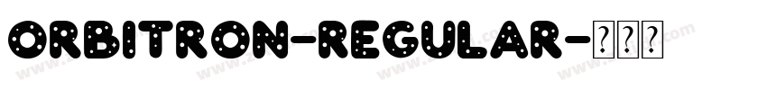 Orbitron-Regular字体转换